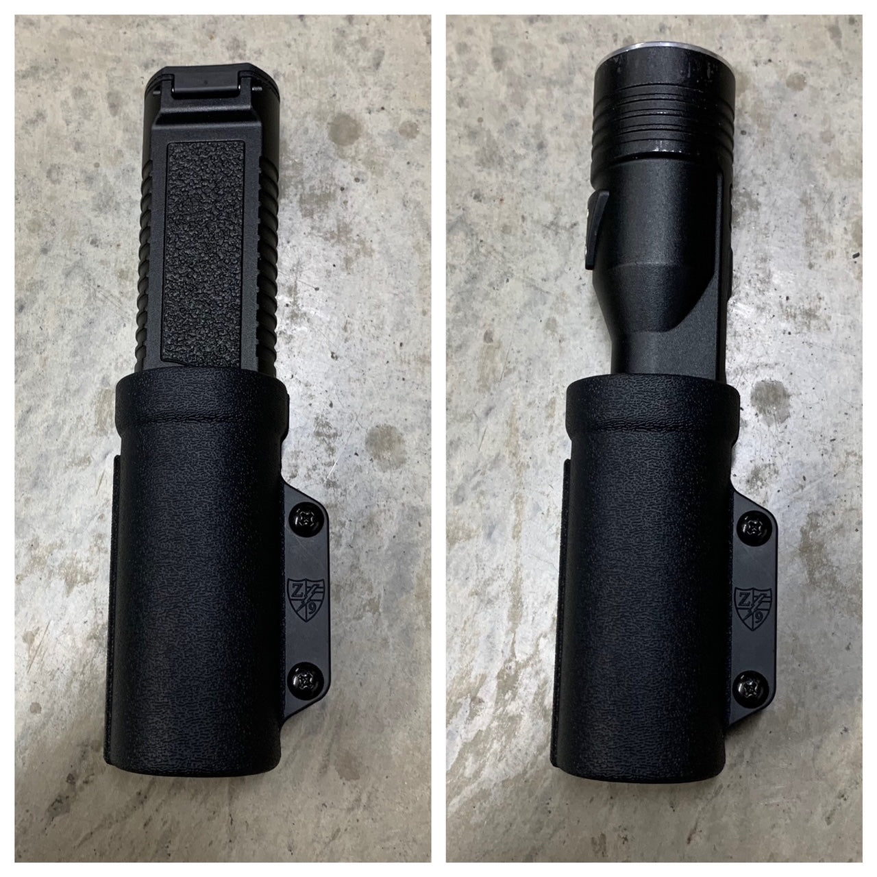 Flashlight Case - Bezel Up Zero9 Holsters Flashlight Case - Bezel Up Zero9 Holsters
