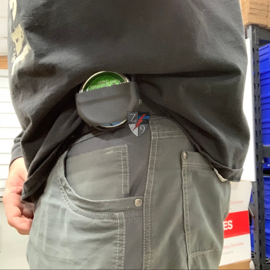 Dip can case with quick clip