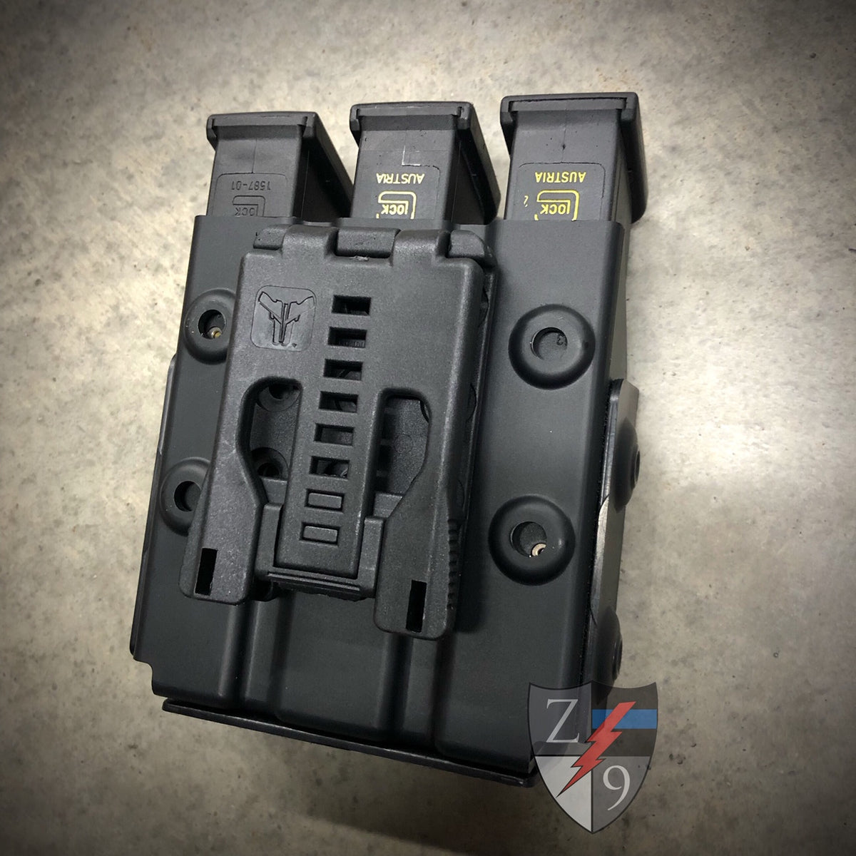 Duty Style Triple Mag Case with Tek-Lok for Duty Belts