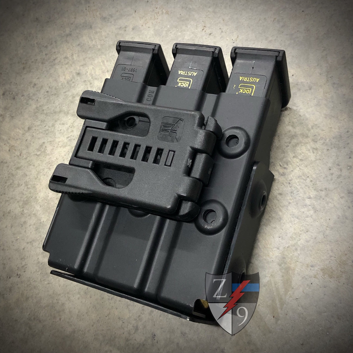 Horizontal Duty Style Triple Mag Case