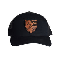 Z9 Shield Logo Leather Snapback